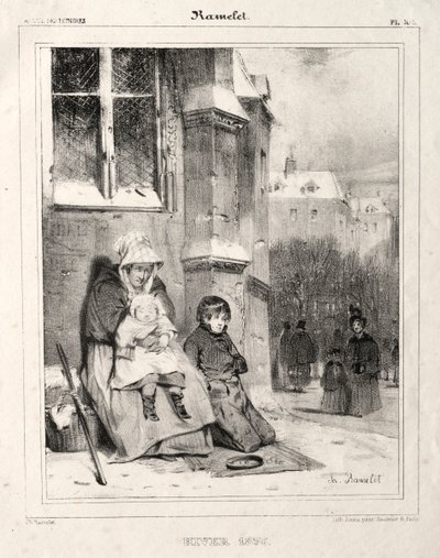 Zima 1836. autorstwa Charles Ramelet