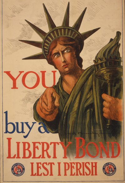 Ty — kup obligacje wolności, żebym nie zginął, 1917 r. autorstwa Charles Raymond Macauley
