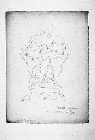 Brązowe Świeczniki, Certosa di Pavia autorstwa Charles Rennie Mackintosh