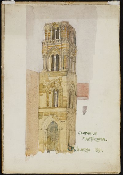 Dzwonnica Martorana, Palermo, 1891 autorstwa Charles Rennie Mackintosh