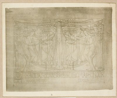 Dyplom Honorowy”, zaprojektowany dla Glasgow School of Art Club, 1894-95 autorstwa Charles Rennie Mackintosh