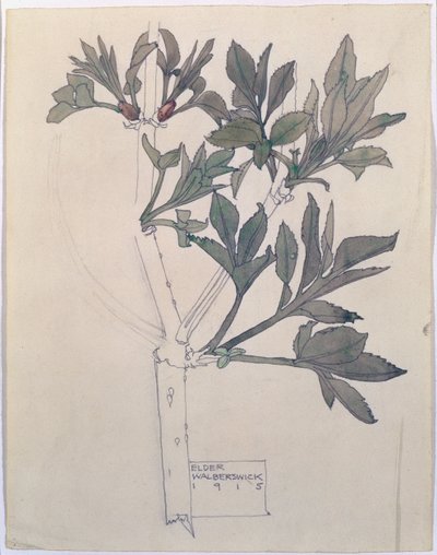 Starszy, Walberswick, 1915 (toaleta i ołówek na papierze) autorstwa Charles Rennie Mackintosh