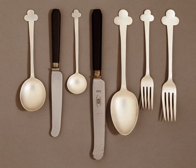 Serwis stołowy galwanizowany, dla E. Bingham & Co., c.1906 autorstwa Charles Rennie Mackintosh