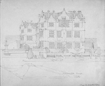 Dom Montacute, ok. 1893-1920 autorstwa Charles Rennie Mackintosh