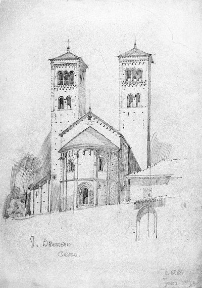 S. Abondio, Como, 1891 autorstwa Charles Rennie Mackintosh