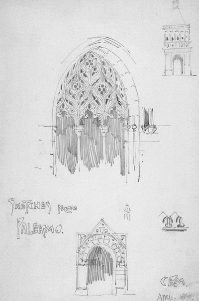 Szkice z Palermo autorstwa Charles Rennie Mackintosh