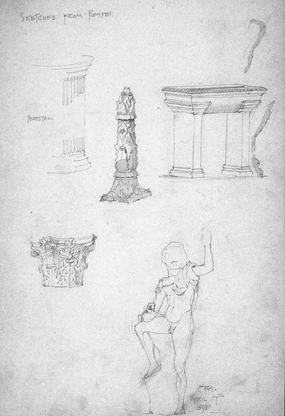 Szkice z Pompejów, 1891 autorstwa Charles Rennie Mackintosh