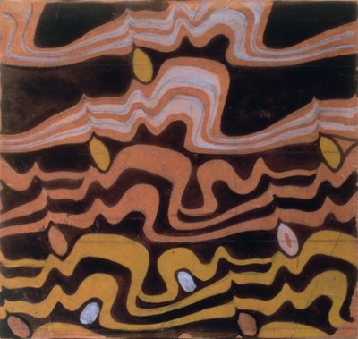Projekt tekstyliów (toaleta i ołówek na papierze) autorstwa Charles Rennie Mackintosh