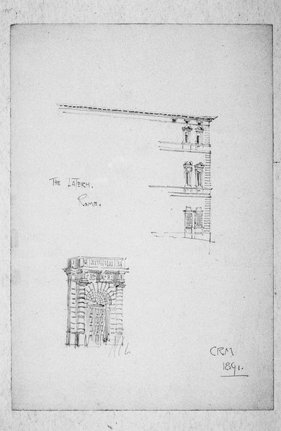 Laterański, Rzym, 1891 autorstwa Charles Rennie Mackintosh