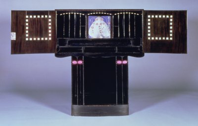 Biurko dla Hill House, Helensburgh, c.1902 (otwarte) (patrz 71064) autorstwa Charles Rennie Mackintosh