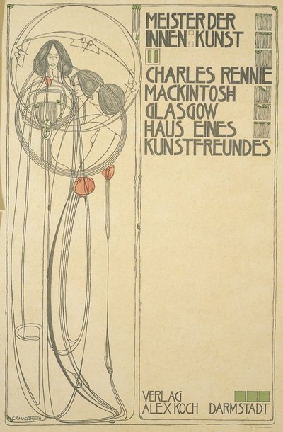 Strona tytułowa Domu Przyjaciela Sztuki (Master of Interior Art II), 1902 autorstwa Charles Rennie Mackintosh