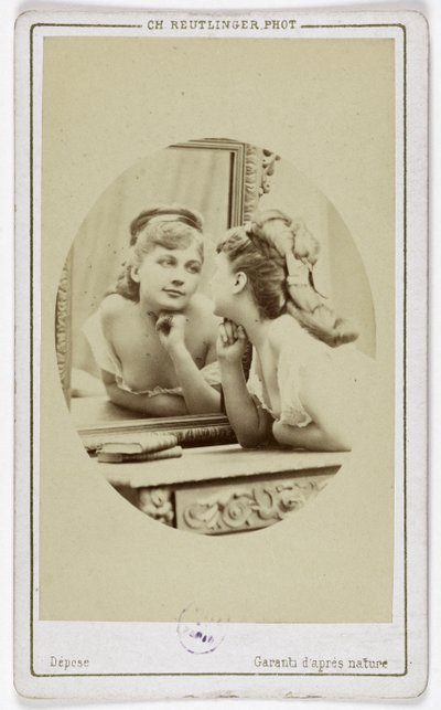 Portret aktorki Henriette Victoire Drouard (1851-1923). autorstwa Charles Reutlinger