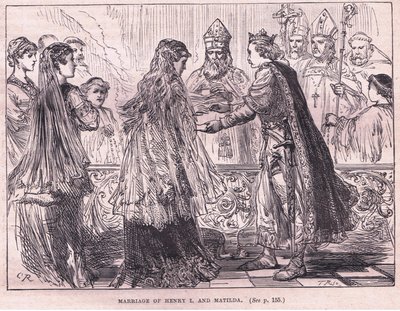 Małżeństwo Henryka I i Matyldy AD 1102 autorstwa Charles Ricketts