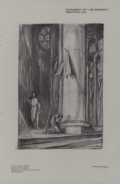 Scena w katedrze św. Joanny w Reims autorstwa Charles Ricketts
