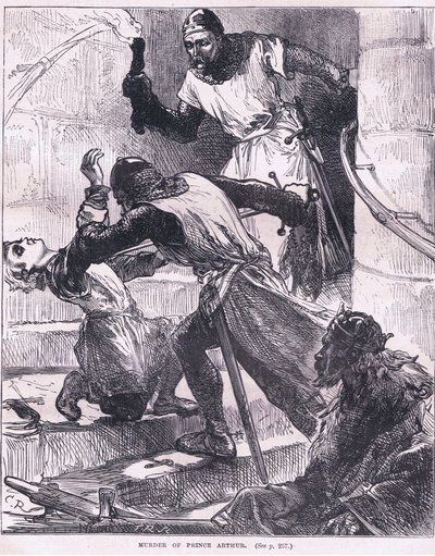 Morderstwo księcia Artura autorstwa Charles Ricketts