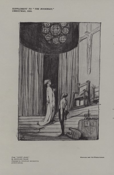 Warwick i kat z Saint Joan autorstwa Charles Ricketts