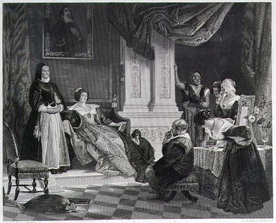 Sancho i księżna, grawerowane przez R. Staines (grafika) (patrz także 15321) autorstwa Charles Robert (after) Leslie