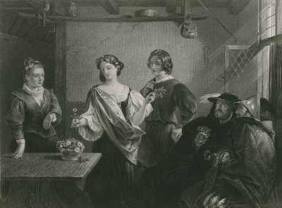 Florizel i Perdita, zimowa opowieść autorstwa Charles Robert Leslie