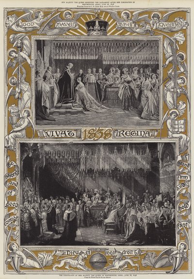 Koronacja Jej Królewskiej Mości w Opactwie Westminsterskim, 28 czerwca 1838 r. autorstwa Charles Robert Leslie