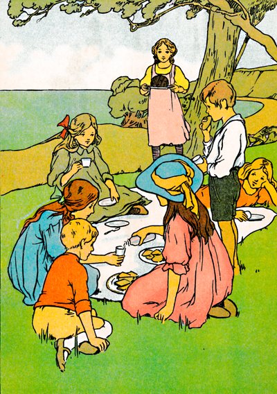 Kolacja wigilijna w Nowej Zelandii, 1912 r. autorstwa Charles Robinson