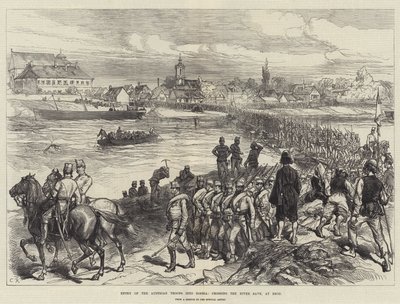 Wjazd wojsk austriackich do Bośni przez rzekę Save, w Brod autorstwa Sir John Charles Robinson