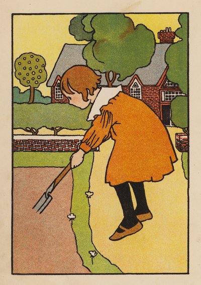 Ilustracja dla Babes and Birds (kolorowa litografia) autorstwa Charles Robinson