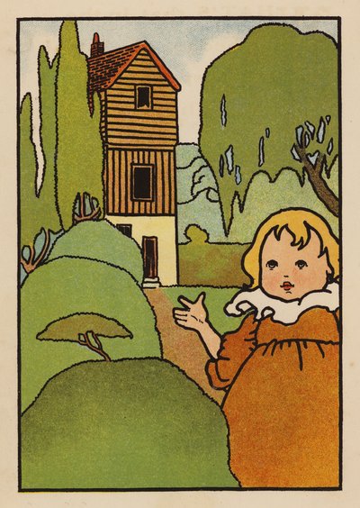 Ilustracja dla Babes and Birds (kolorowa litografia) autorstwa Charles Robinson