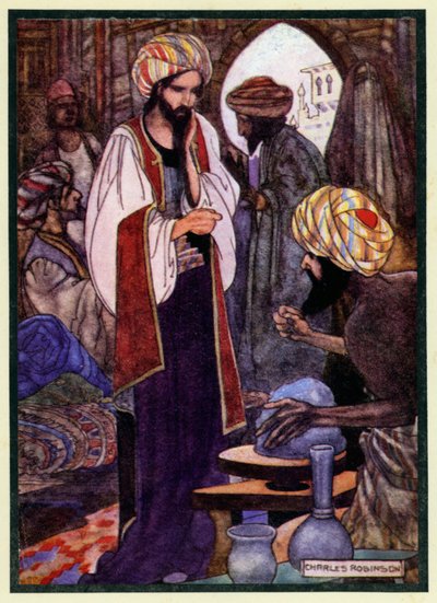 Ilustracja do Rubaiyata Omara Chajjama autorstwa Charles Robinson