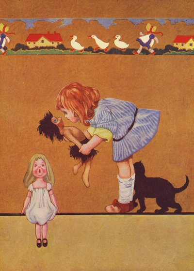 Pocałunek idzie za przysługą (kolorowa litografia) autorstwa Charles Robinson