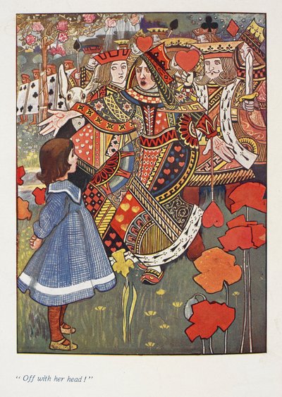 "Precz z jej głową".
Alice z czerwoną królową. autorstwa Charles Robinson