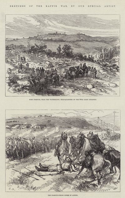 Szkice z wojny kaffirskiej autorstwa Sir John Charles Robinson