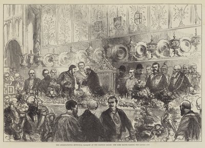 Międzynarodowy Bankiet Miejski w Dworku, Pan Burmistrz przekazuje Puchar Miłości autorstwa Sir John Charles Robinson