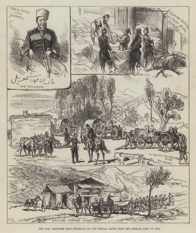 Wojna, szkice z Erzeroum autorstwa Sir John Charles Robinson