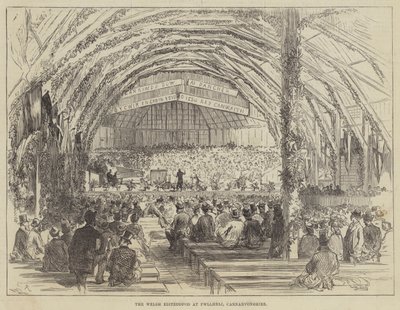 Walijski Eisteddfod w Pwllheli, Carnarvonshire autorstwa Sir John Charles Robinson