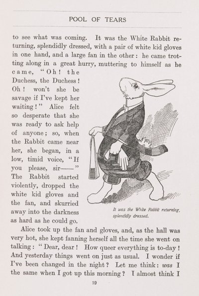 Biały Królik wspaniale ubrany autorstwa Charles Robinson