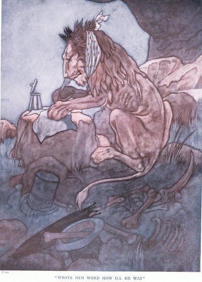 Napisałem mu wiadomość, że był chory, lata 30. XX wieku autorstwa Charles Robinson