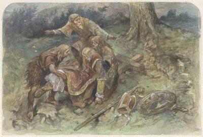 Ranny Wojciech zostaje zabrany autorstwa Charles Rochussen