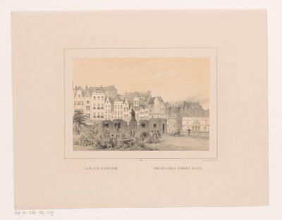 Widok na Grotemarkt w Rotterdamie La place d