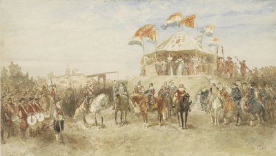 Odejście garnizonu hiszpańskiego z Den Bosch po kapitulacji Frederikowi Hendrikowi w 1629 r. autorstwa Charles Rochussen