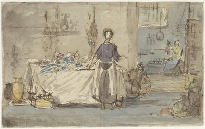 wnętrze kuchni autorstwa Charles Rochussen