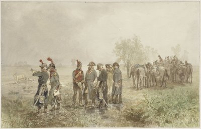 Spotkanie oficerów francuskich w Holandii, 1793 autorstwa Charles Rochussen