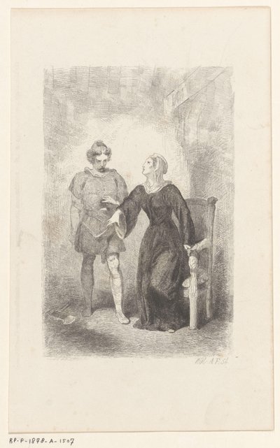 Wilfried z matką autorstwa Charles Rochussen