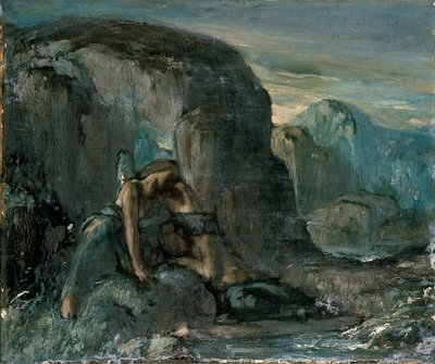 Tobiasz pocieszany przez Anioła, koniec XIX wieku autorstwa Charles S Ricketts