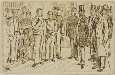 Identyfikacja więźnia autorstwa Charles Samuel Keene