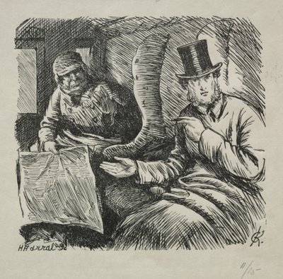 Surowo wzbronione palenie, 1868. autorstwa Charles Samuel Keene