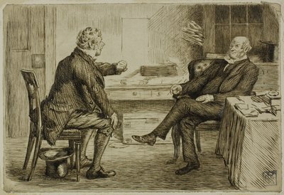 Prawnik i Klient autorstwa Charles Samuel Keene
