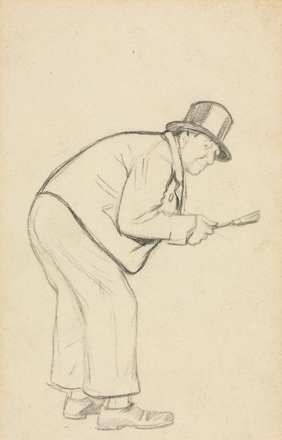 Studium dla nienawidzącej kobiety. autorstwa Charles Samuel Keene