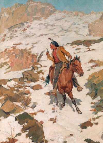 W gorącym pościgu, po 1900. autorstwa Charles Schreyvogel