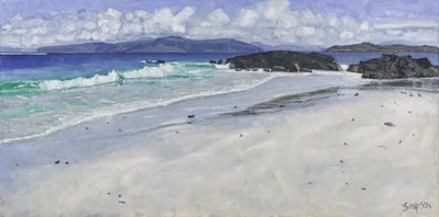 Beach Rocks, Iona, 2016 (olej na płótnie) autorstwa Charles Simpson