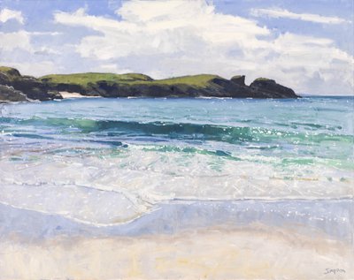 Clachtoll Sea, 2017 (olej na płótnie) autorstwa Charles Simpson